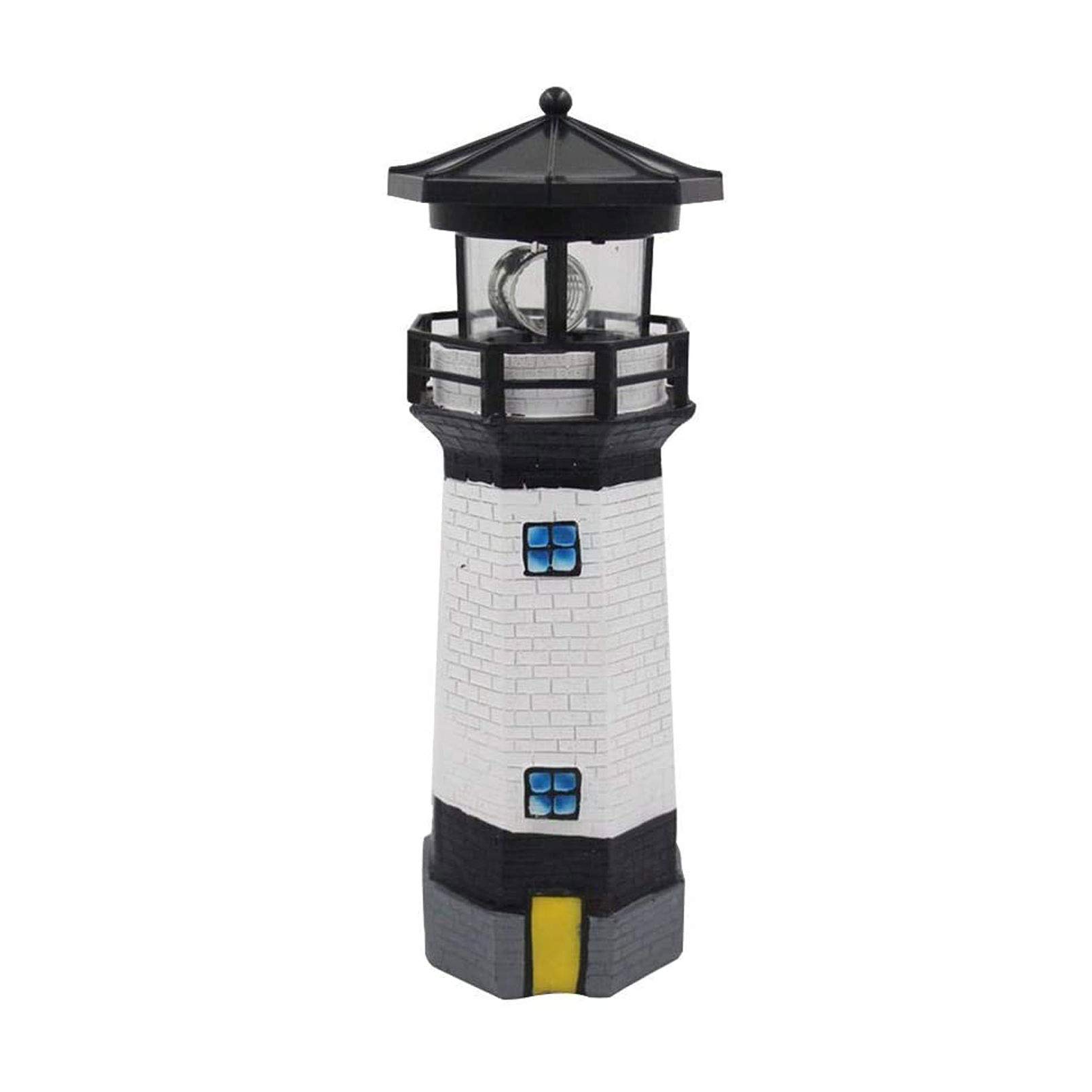 Statue de phare de l'énergie solaire pour éclairer un jardin sombre