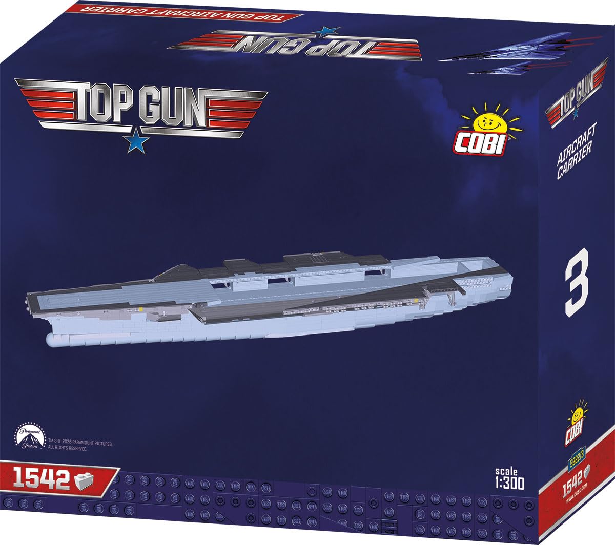 Aircraft Carrier Scale 1:300 6130 pcs Box: 79,5 x 24,4 x 35,0 cm TOP Gun