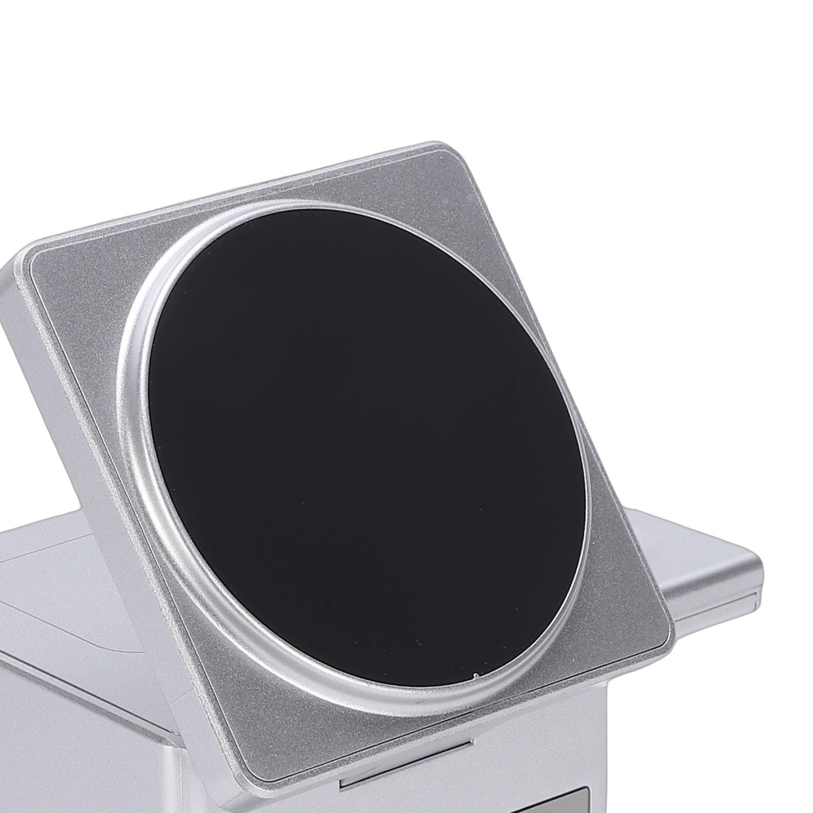 Stazione di Ricarica Wireless Altoparlante Bluetooth Compatto Sveglia Digitale per Ufficio Domestico Grigio