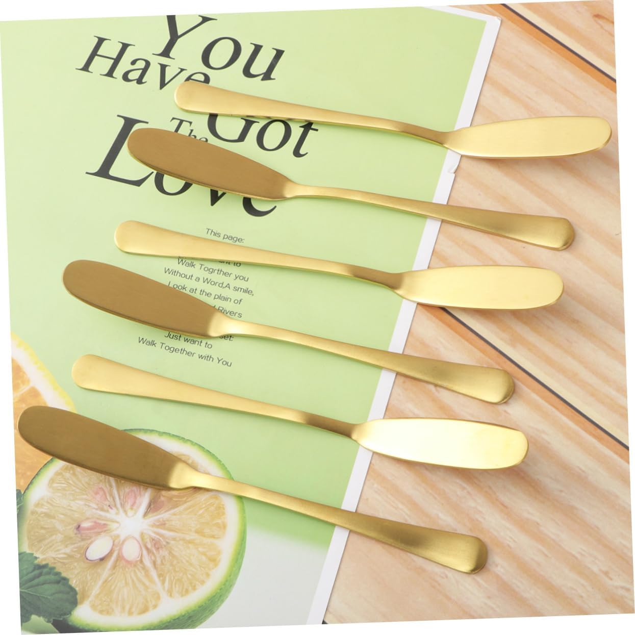 6 Pcs Stainless Steel Butter Spreader for Cake and Cream