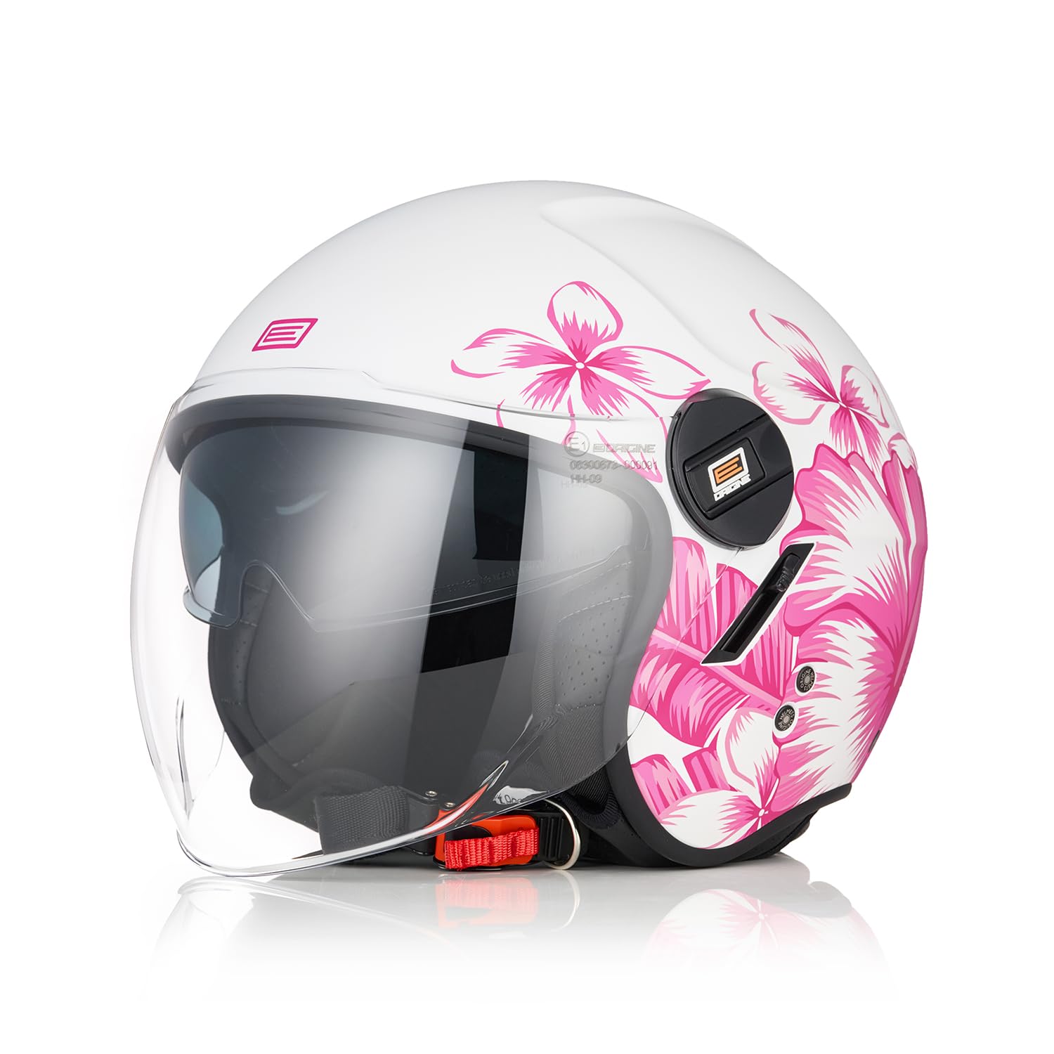 ORIGINE Casco Moto Jet Casco Moto Abierto Scooter con Doble Visera Homologado ECE 2206