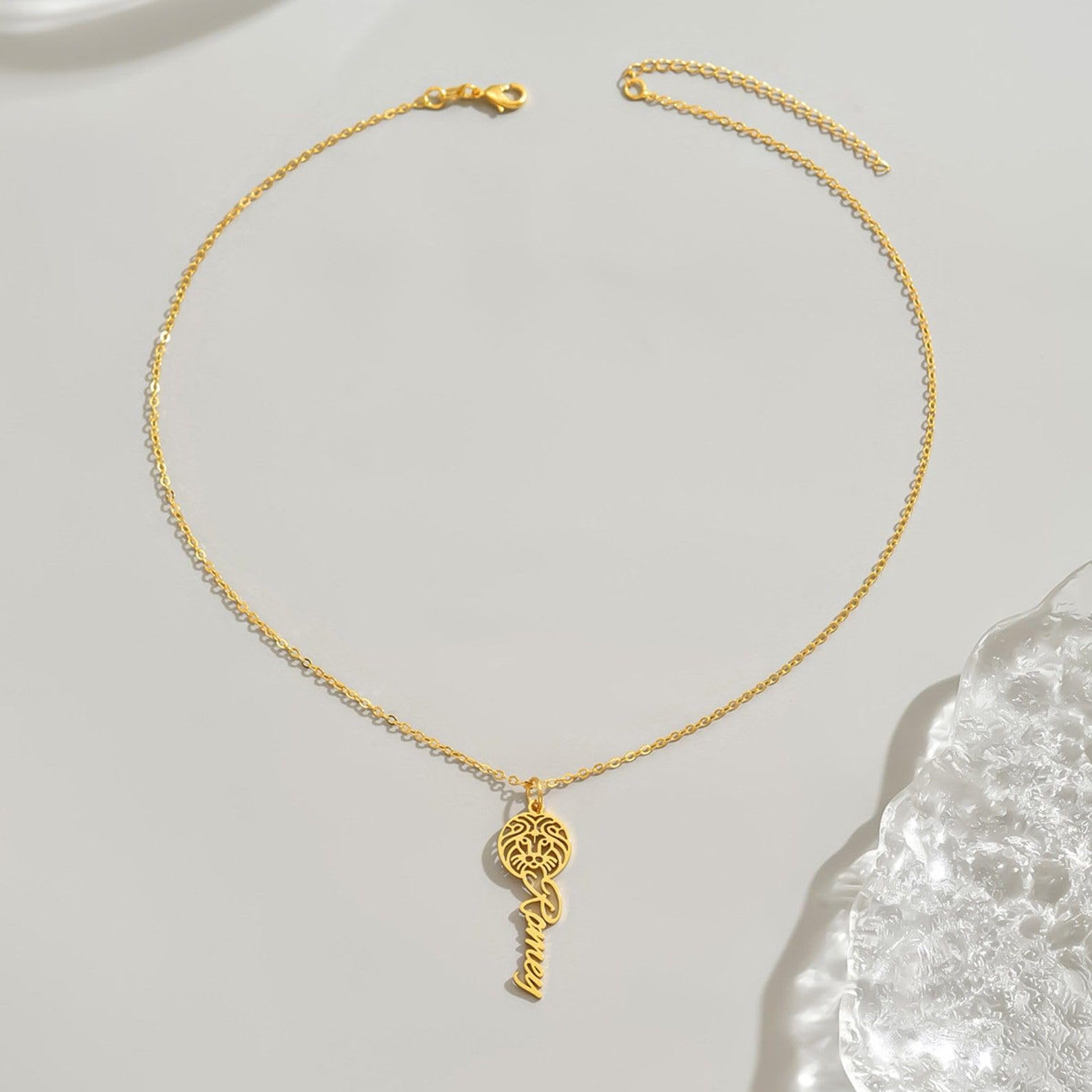Zodiaco personalizado Nombre del signo Collar plata de ley 925 constelación Collar con nombre Astrology joyería Cumpleaños Día de la Madre Aniversario
