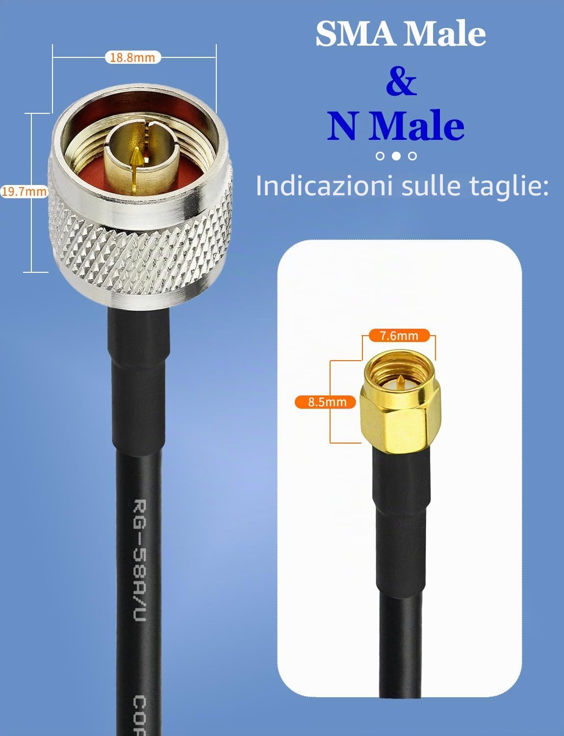 BOOBRIE 4G 5G LTE Antenna esterna 10dBi SMA TS9 Adattatore 698-2700 3300-3800MHz Antenna WiFi ad alto guadagno esterna BASSA PERDITA Dual SMA maschio 5M RG58 Cavo 4G LTE router omnidirezionale Hotspot BOOBRIE 4G 5G LTE Antenna esterna 10dBi SMA TS9 Adattatore 698-2700 3300-3800MHz Antenna WiFi ad alto guadagno esterna BASSA PERDITA Dual SMA maschio 5M RG58 Cavo 4G LTE router omnidirezionale Hotspot
