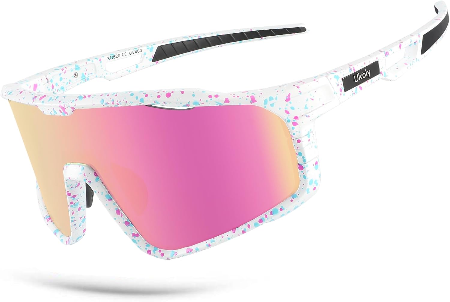 Ukoly Cycling Glasses Running Baseball Fishing Golf Sunglasses For Men Women,Sports Sunglasses HD Lens UV400coating 620