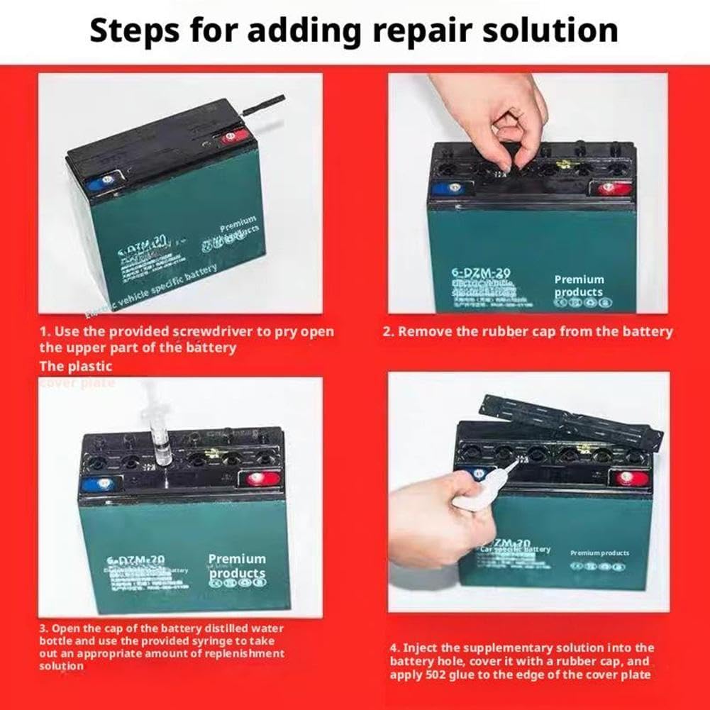 Additif de batterie de voiture 500 ml électrolyte liquide déionisé distillé pour le stockage de bateau accessoires eau