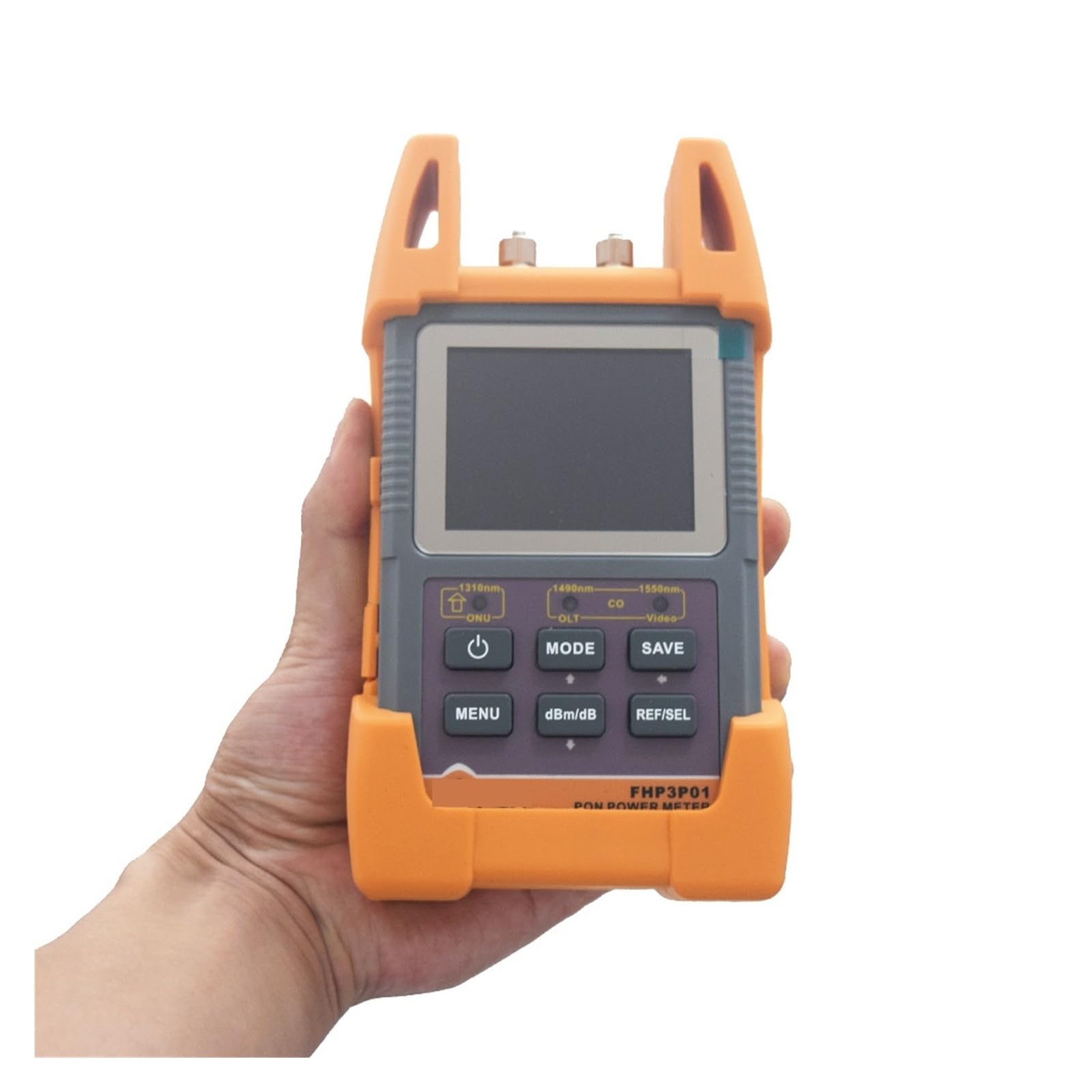 Compteur de puissance optique FHP3P01 GPON PON, testeur de câbles de Fiber optique avec longueur d'onde 1310/1490/1550nm, écran LCD(APC connector)