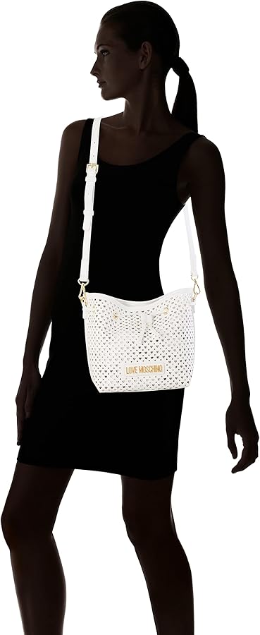 Love Moschino Jc4234pp0bkf0, Bandolera Para Mujer, Negro, Normale