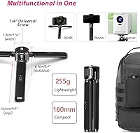 Vista 7 de Mini trípode de aluminio resistente, trípode de mesa de escritorio para cardanes DSLR, Zhiyun Weebill/Crane/Lab, DJI Ronin S/SC/RS/RSC Series, Osmo