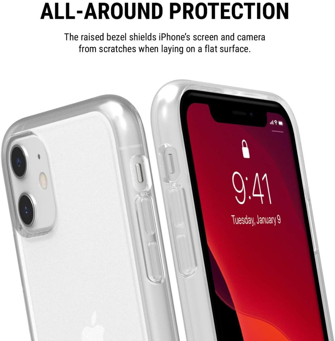 Top Brands Incipio NGP Pure Translucent Case for Apple iPhone 11 with Flexible Shock-Absorbing Drop-Protection - Clear