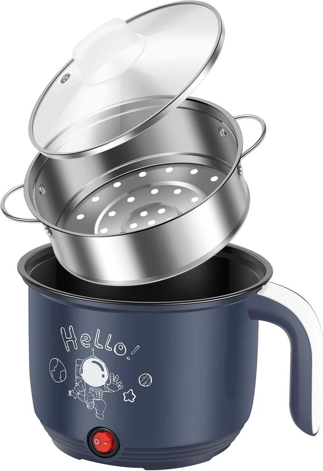 コンパクトフードスチーマー スチームクッカー K-FS1-AW/-PA トフィー | 山善ビズコム オフィス用品/家電/屋外家具の通販 山善公式 ZJRDYYK ホットポット 電気 スチーマー付き 急速ヌードルクッカー 55オンス ステンレススチール 電気ポット 調理寮用 乾燥