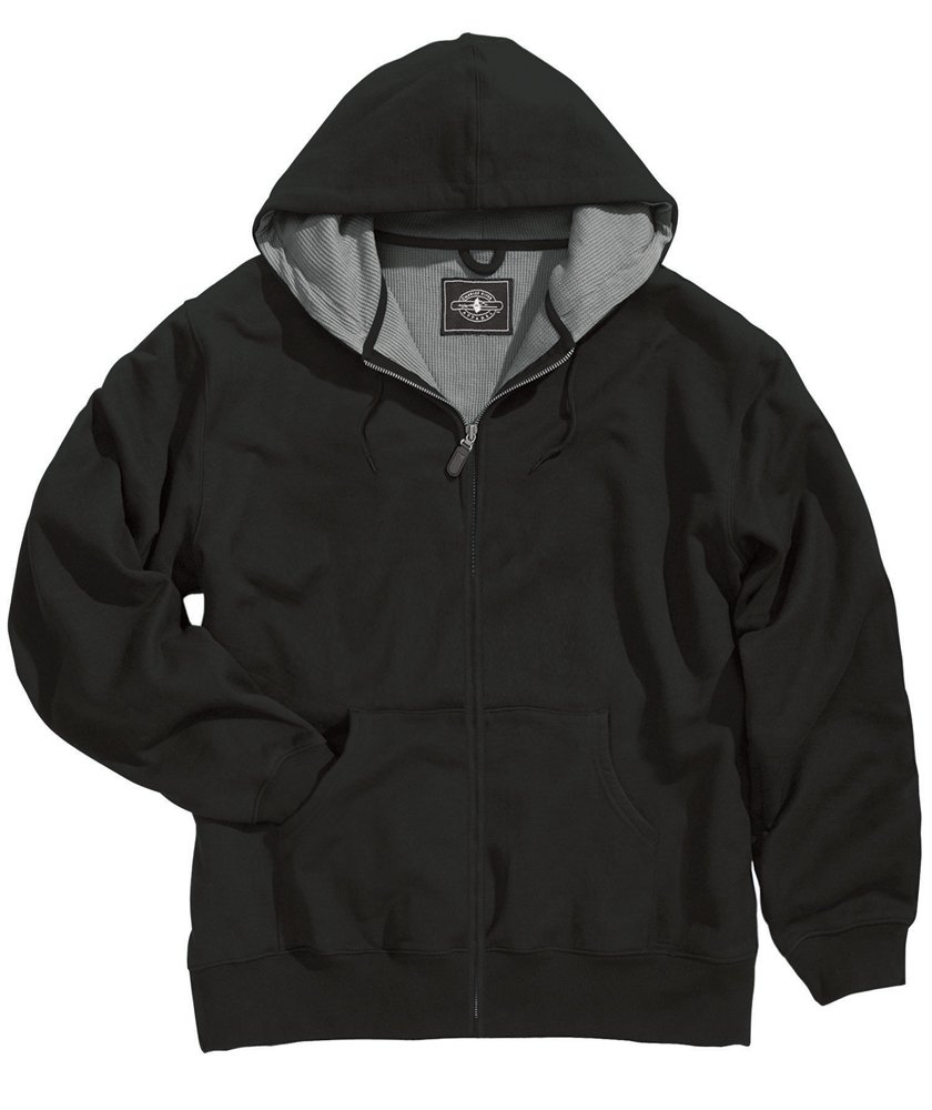 Charles River Apparel Tradesman Thermal Full Zip Sweatshirt Black 5XL