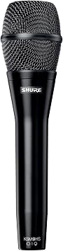 Shure KSM9HS Dual-Diaphragm Condenser Handheld Vocal Microphone, Black
