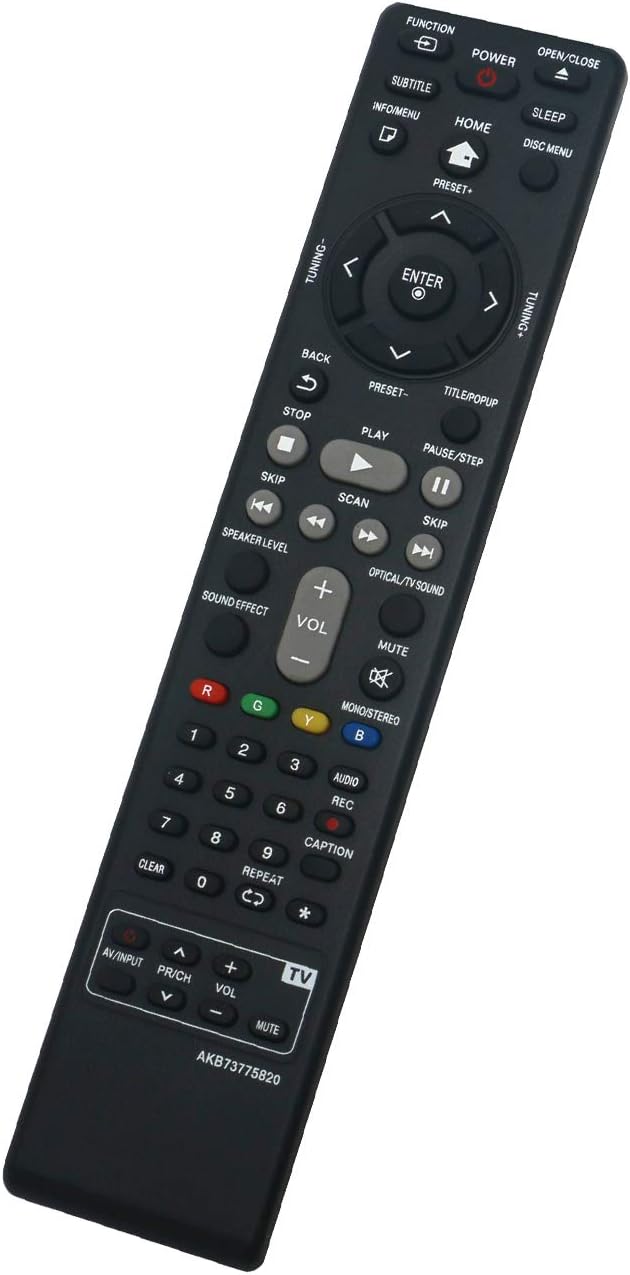 AKB73775820 Replace Remote Control fit for LG Bluray Disc DVD Player Home Theater