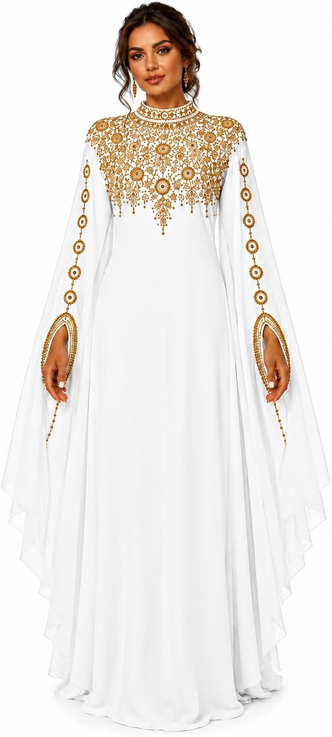 Women's Designer Kaftan Dress โ Elegant Maxi Caftan for Women, Resort Wear, Vacation & Party Dress