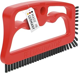 Fuginator Scrub Brush for Tile and Grout: Stiff Nylon Bristle Scrubbing Brush - Bathtub and Shower Scrubber for Floor Joints and Tile Seams - Cleaning Brushes and Supplies for Bathroom and Kitchen