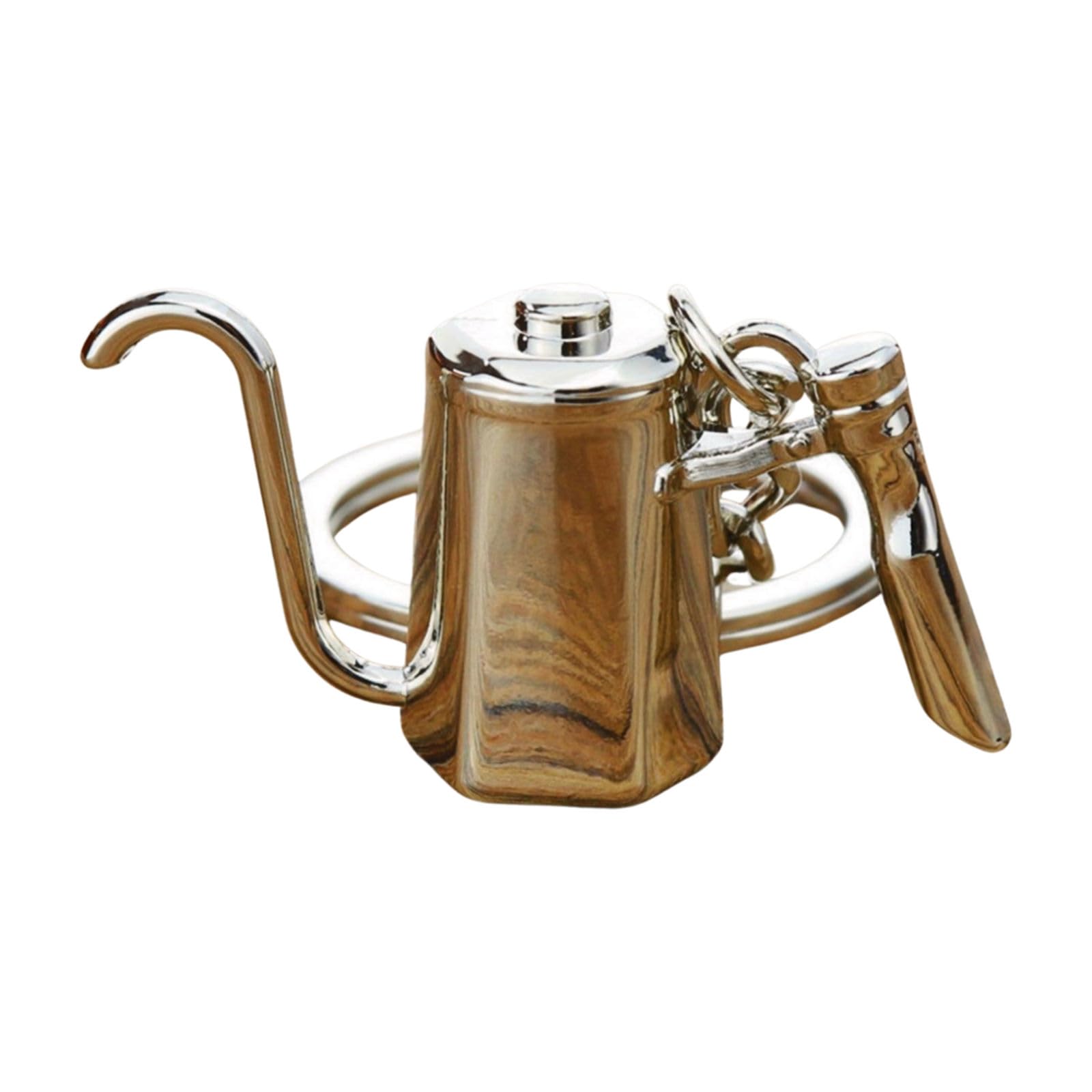 Maxtonser Coffee Culture Symbolic Portafilter Keychain Espresso Machine Accessory Bag Pendant Metal Texture Suitable for Gifting