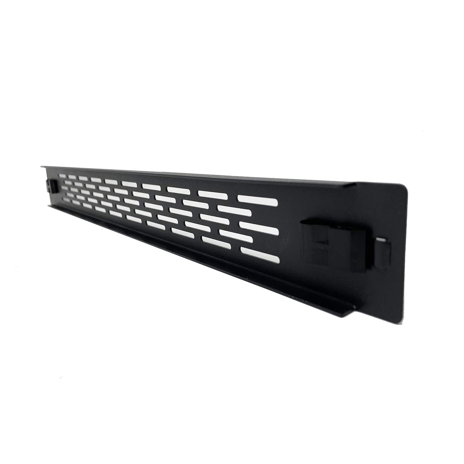 Infitronic INSIRBL111STL - Pannello di sfiato per rack da 19 pollici, pannello cieco a U per rack con copertura cieca 1U in acciaio (montaggio senza attrezzi)