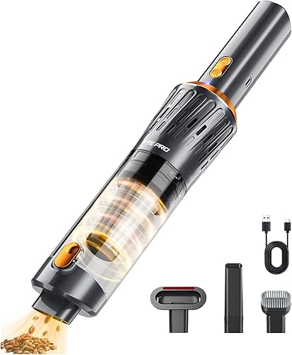 Aspiradora de mano inalámbrica de 15000 PA, aspiradora de mano 3 en 1, aspiradora de mano de 1.1 libras, aspiradora de mano inalámbrica recargable