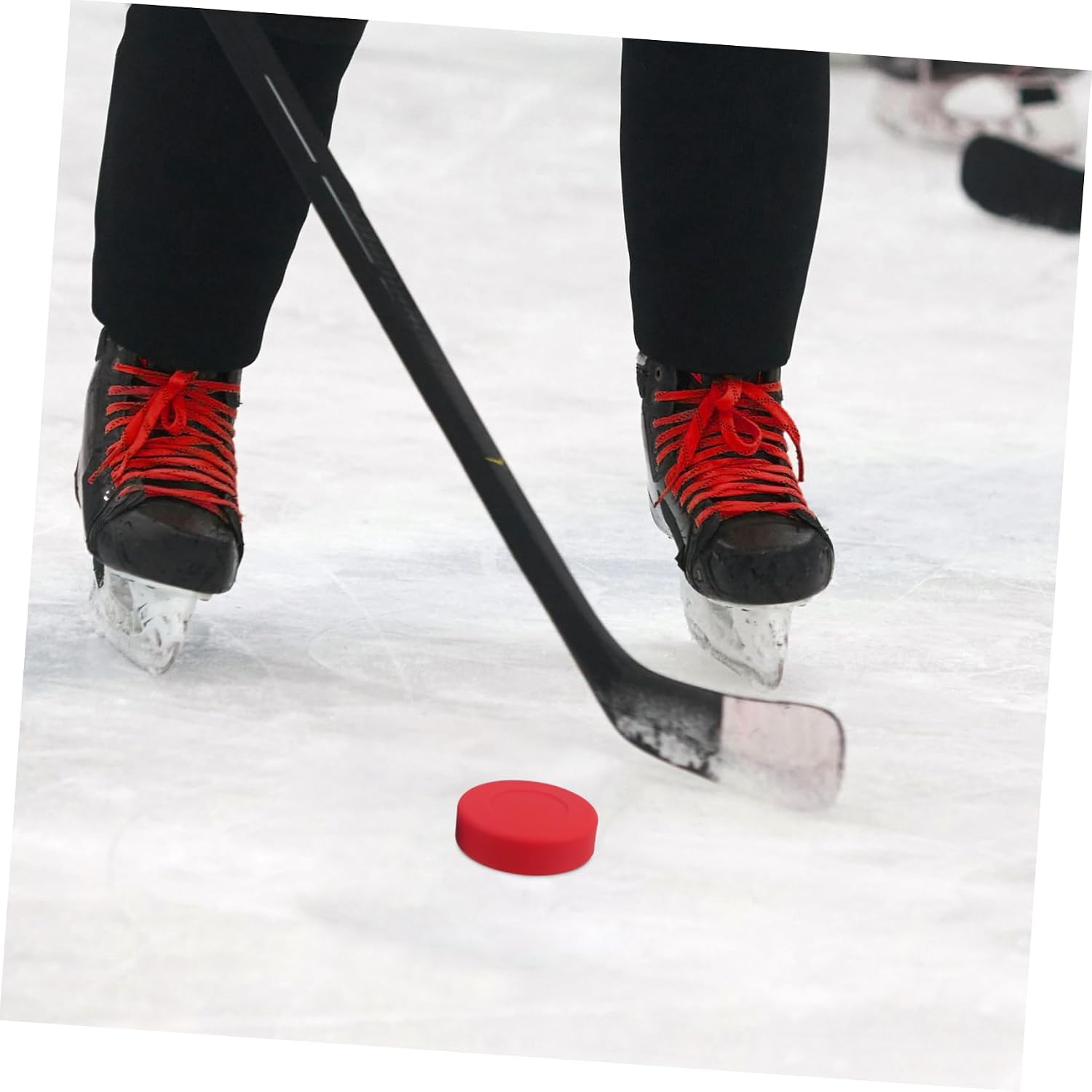 4pcs Dumb Hockey Hockey Ice Hockey Pucks Print Hockey Training Puck Hockey Practice Puck Street Hockey Ball Air Hockey Table Pucks Glow in The Dark Puck Matte Training Puck