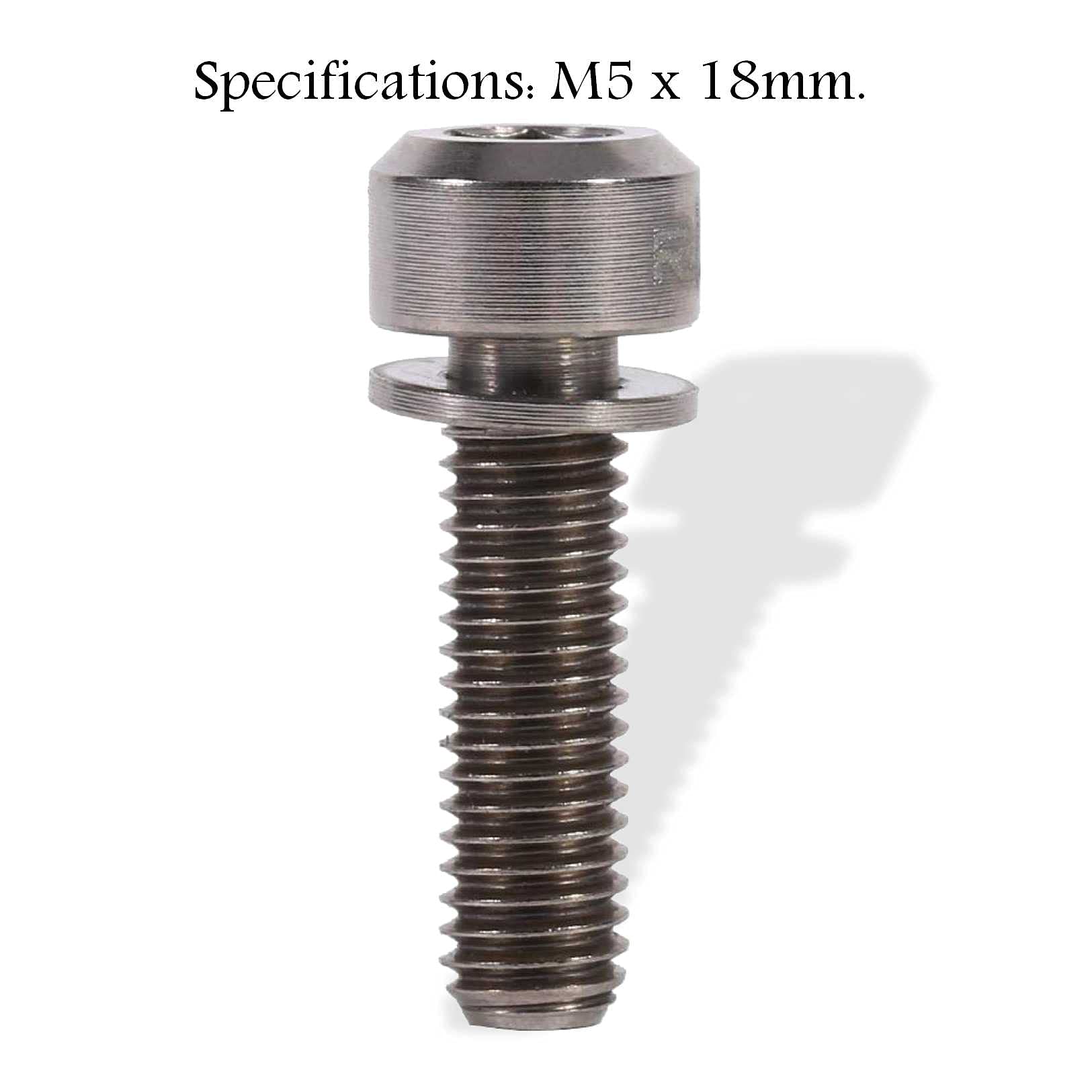 Componenti Bici Ad Alta Resistenza Tbest 6 Bulloni In Lega Di Titanio M5 X 18mm Per STEM Icetta: Set Con Rondelle, Colori Arcobaleno, Alta Resistenza E Leggeri Ricambio Stelo Bici