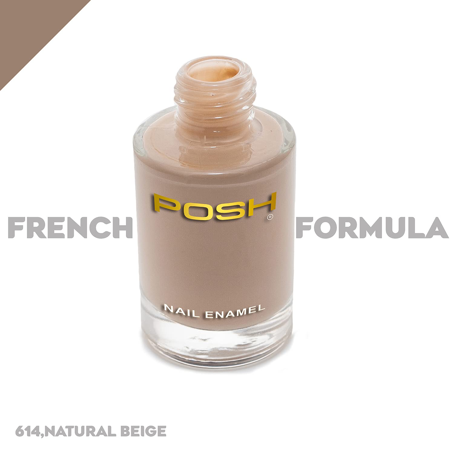 POSH Glossy,High Shine,Quick Dry, COMBO OF 4 Nail Polish BEIGE BERRY PINK PLUM 3