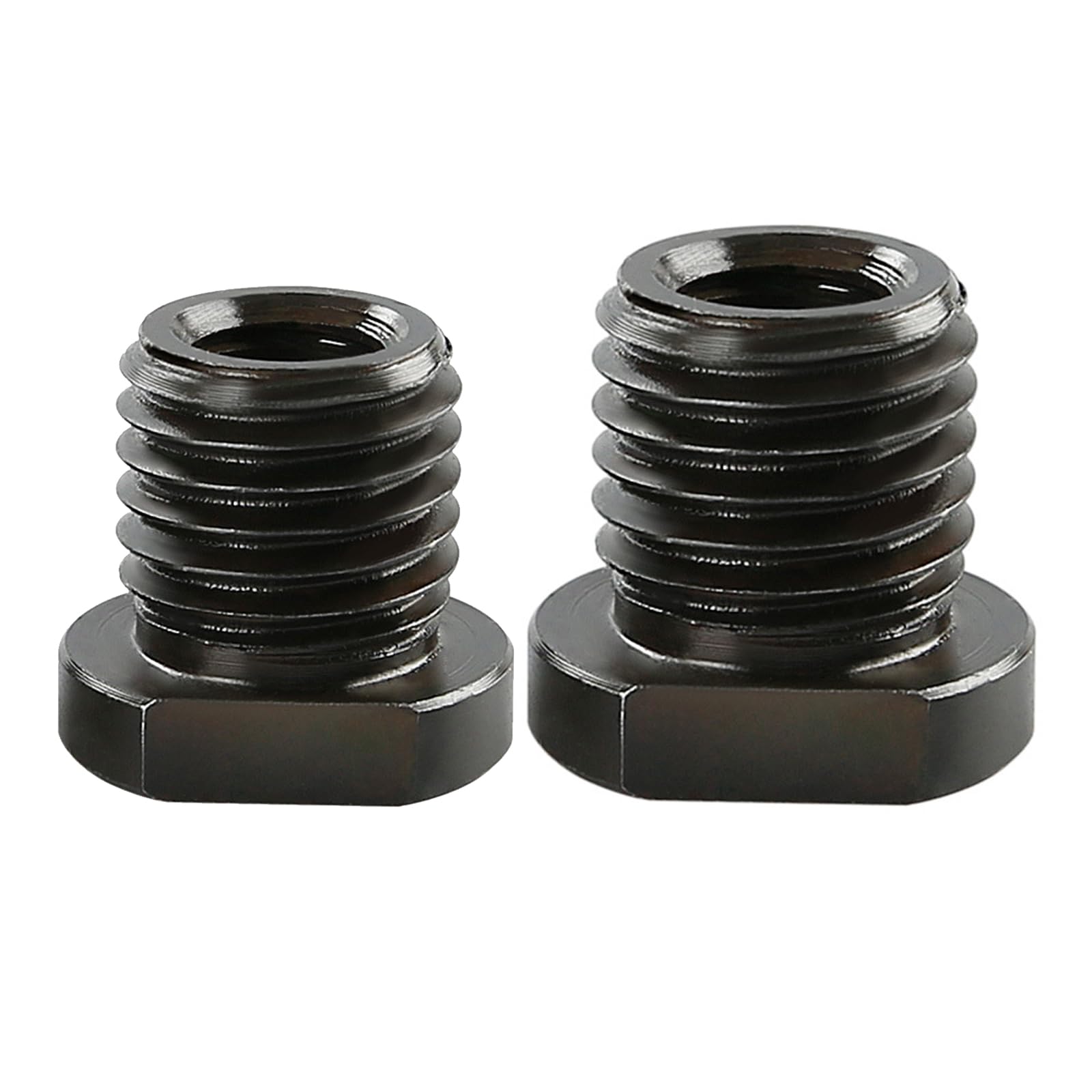Jinyuanchao 2pcs M10 to M14/M16 Angle Grinder Adapters for 4"/Model 100 Angle Grinder, M10 Female to M14/M16 Male Grinder Attachment Converter