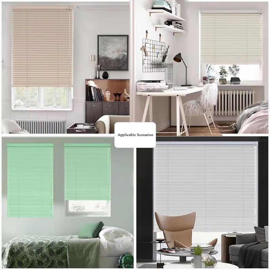 Aluminium Schalusie Metall Fenster Jalousie Verdunkelungsrollo Fensterrollo Rollo Seitenzugrollo Plissee Jalousien Sonnenschutzrollos Für Haus/küche/büro Weiß (90×120cm)