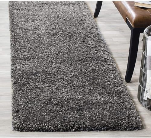 Image of A R Creations Rectangular Cotton Rug 1.5 Inch High Pile Soft Floor Mat Modern Handwoven Carpet for Living Room Bedroom & Home Decoration Size 2X4 Feet Grey