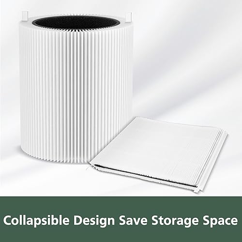 Miniatura 7 de isinlive Blue Pure 311 - Filtro de repuesto automático compatible con Blueair Blue Pure 311 Auto Air Puri-Fier, sistemas de filtración 2 en 1,