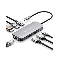 NOVOO 7 in 1 Hub USB C, Multiporta Adattatore con HDMI 4K