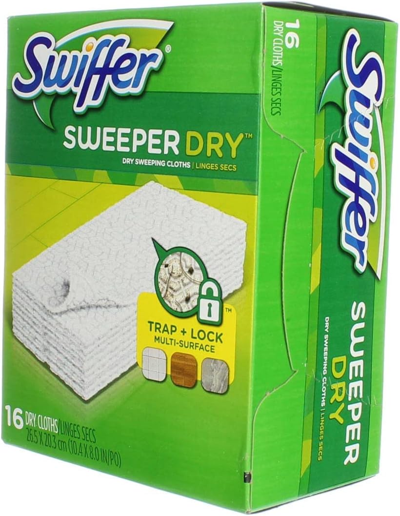 Swiffer Sweeper Dry Sweeping Cloths 16 ea (Pack of 6)