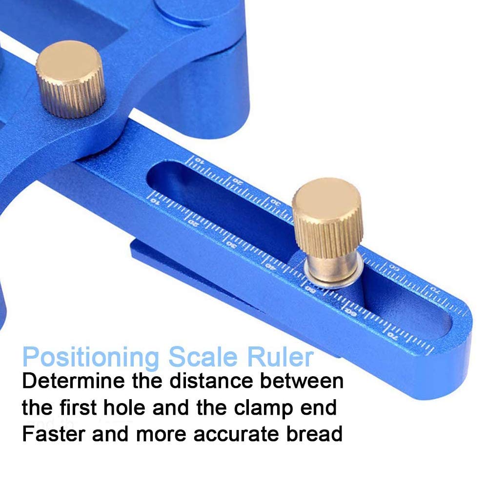 CDIYTOOL Set di tasselli autocentranti, 6/8/10 mm, guida per la perforazione del legno, posizionatore per la lavorazione del legno, strumento di localizzazione per tasselli in legno, strumenti per