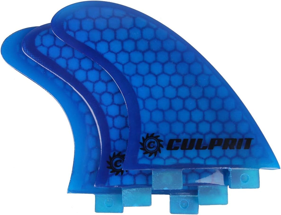 Culprit Surf Honeycomb RTM FCS M3 Style Thruster Surfboard Fins