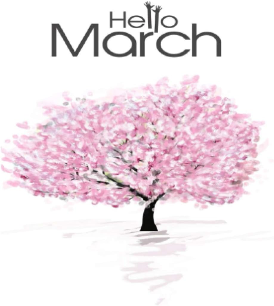 hello march notebook journal 6x9 inch 120 pages gift for your beloved one: 6x9 notebook/journal 120 pages