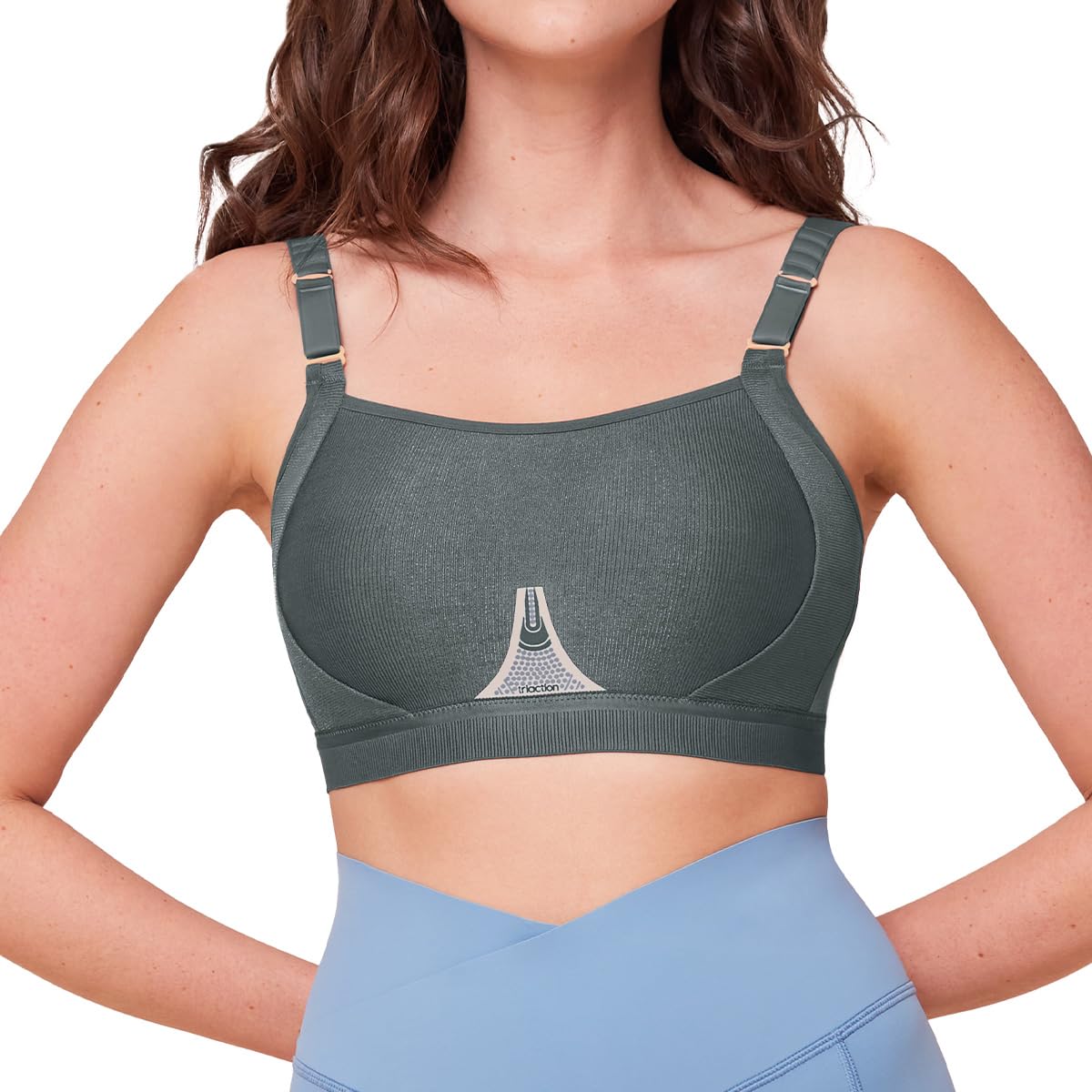 Triumph Women's Triaction Gravity Lite N EX Bra, Smoky Green, 36C