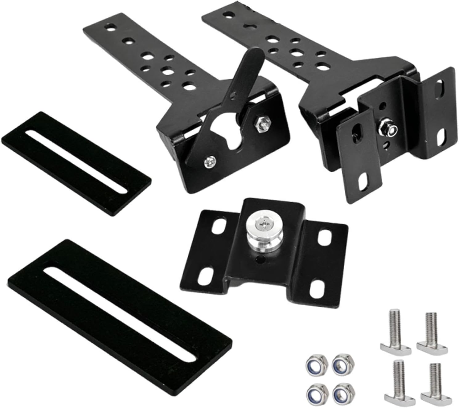 2 Pieces Awning Bracket Mounting Clamp Heavy Duty Easy Use Awning Support Kit Spare Setup Accessories Hardware , Style B