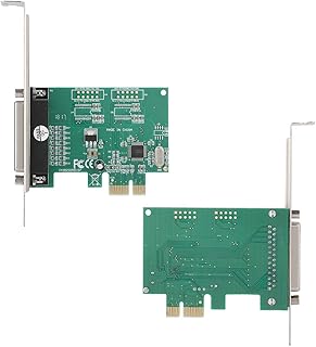 KUIDAMOS Adaptador de impressora, adaptador conversor de impressora para PCI-E com porta DB25 Arallel para impressora de canal duplo completo para impressora EEE1284
