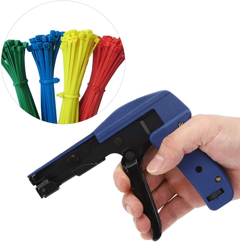 4Mm Zip Automatic Cvf Metal Cable Tie Gun Blue Chrome Vanadium Alloy Steel Nylon Tie Fastening Tensioning Tool