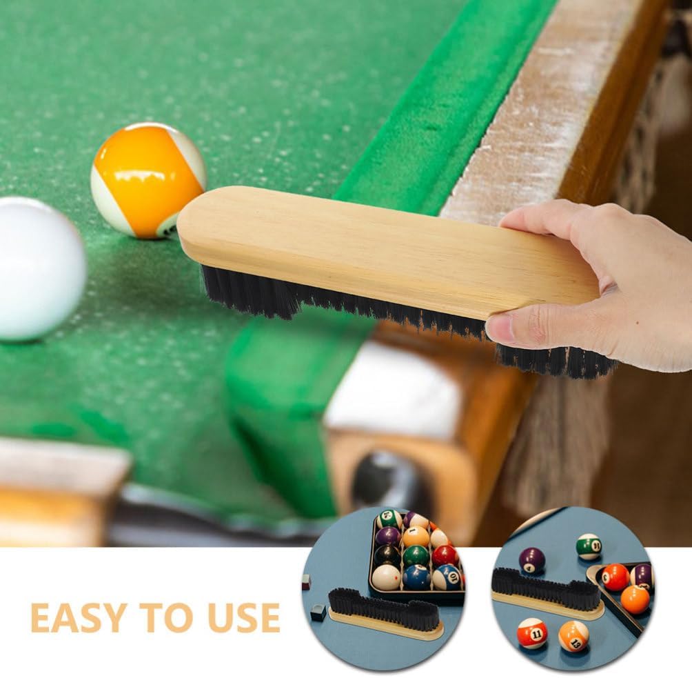 POPETPOP Pool Table Cleaning Brush Ergonomic Design for Efficient Dust Removal Billiard Tables Versatile Bristles for Performance