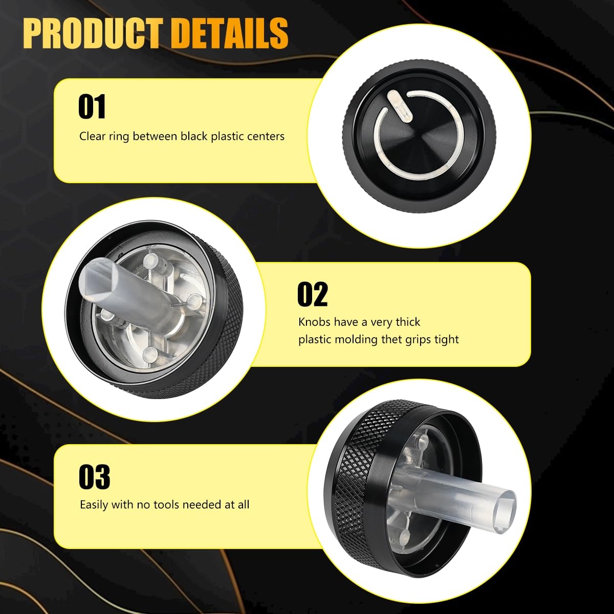 3PCS Upgrade AC Climate Control Switch Knobs for Toyota Tundra 2000 2001 2002 2003 2004 2005 2006,Air Conditioning AC Heater Blower Fan Control Knobs,Replaces 55905-0C010 559050C010