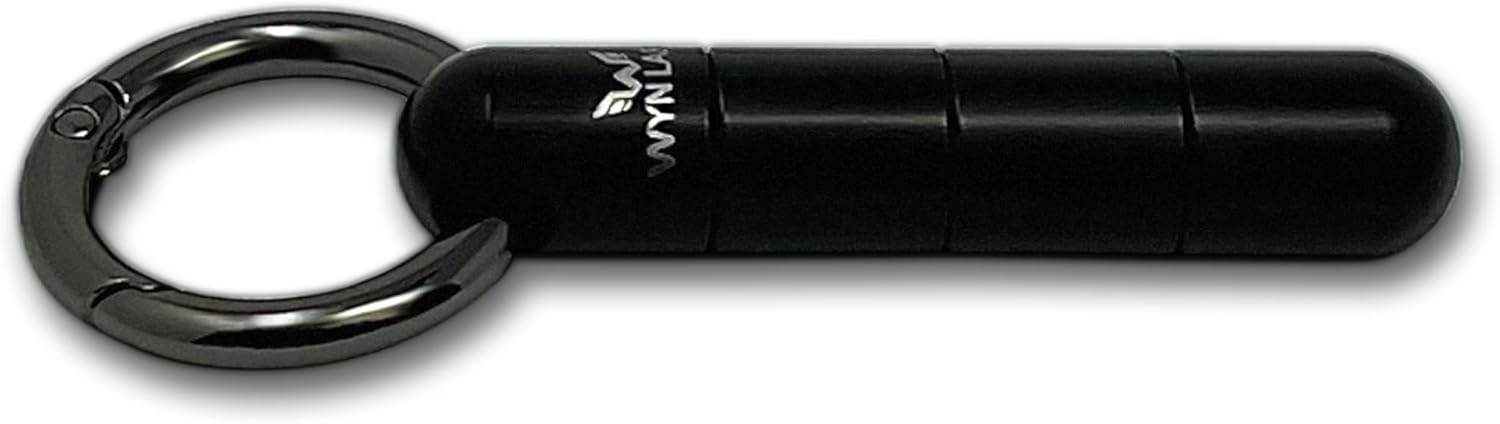 WYN Multi-Software Capsule | Discreet On a regular basis Carry | Keychain Multi-Software with Blade, Screwdrivers, Pry Bar & Carabiner | TSA Secure | Present for Males, Ladies, Birthday (Stainless Metal Black)