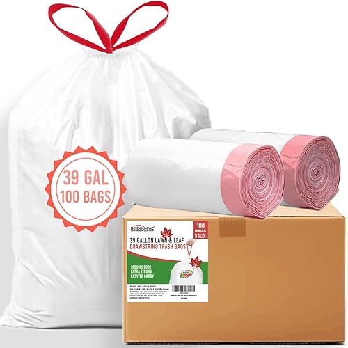 Miniatura 7 de Bolsas de basura de 4 a 6 galones, 75 bolsas de basura, bolsas de basura medianas para cocina, sin olor y resistentes, bolsas de plástico blanco