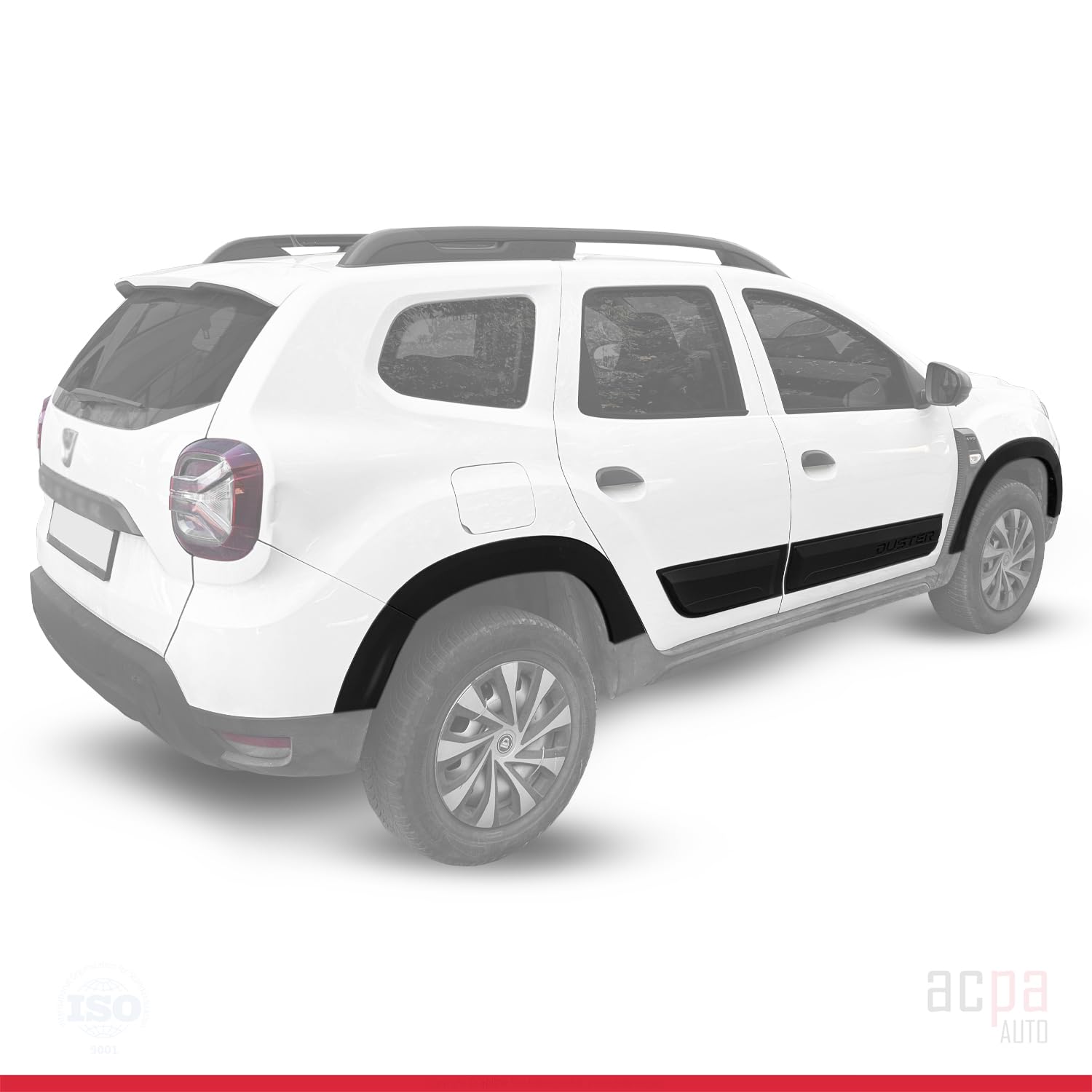 Ochrona nadkoli Dacia Duster 2018-2023 Zestaw ochrony karoserii czarny