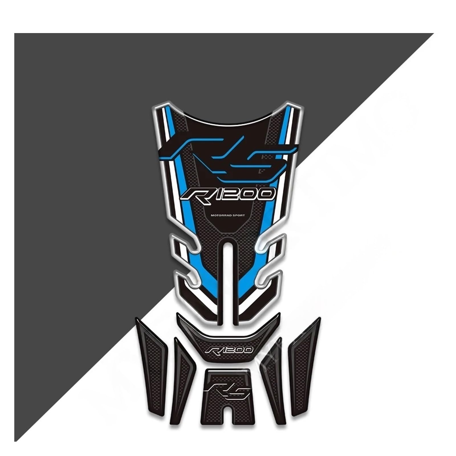 Motorbike Tank Protector Pad Motorcycle for R1200RS R1200 R 1200 RS Side Tank Pad Fuel Oil Kit Knee Fish Bone Protector Stickers Decals