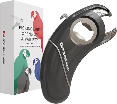 Kitchen Mama Epic One Multifunction Opener, Metal Gray