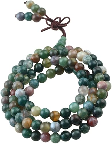 Miniatura 3 de SUNYIK Pulsera de 108 piedras con cuentas de oración budista tibetana