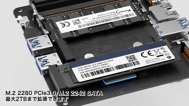 GMKtecミニpc N100 Win11 Pro DDR5 12GB+512G S638640e5205b4bbbba5df3fb863d4