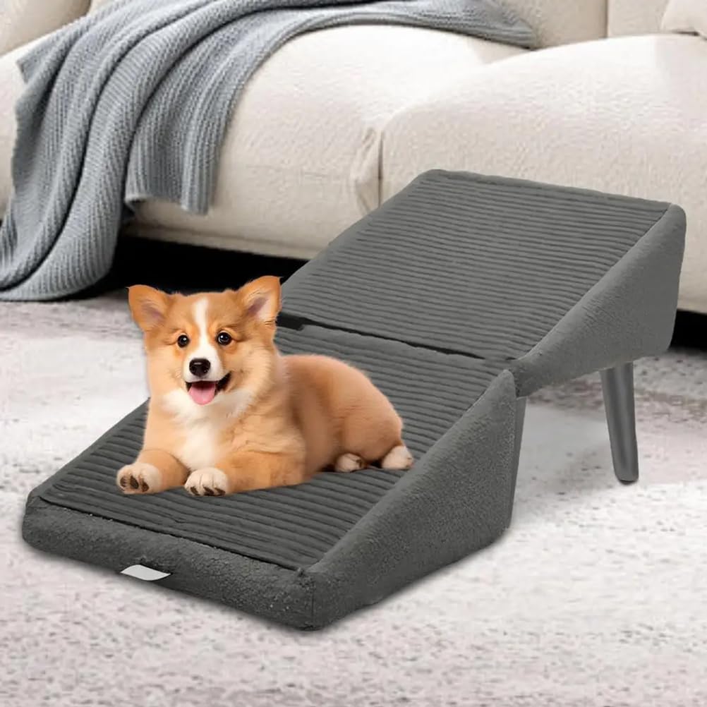 Rampe d'accès pliable pour éviter les sauts dangereux de vos animaux sur le canapé