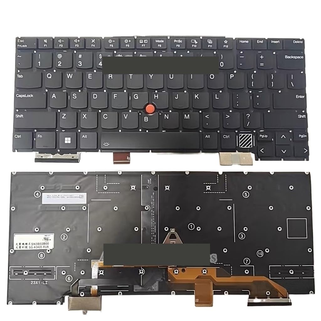 Nouveau clavier QWERTY JP Swiss UK US for ThinkPad X1 Carbon 12th Gen2024