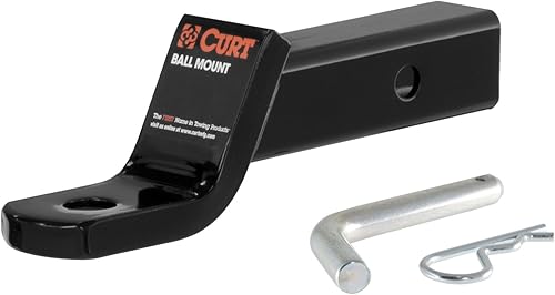 Miniatura 9 de CURT 45032 Clase 3 Montaje de bola y pasador de enganche de remolque, se adapta a receptor de 2 pulgadas, 7,500 libras, orificio de 1 pulgada, caída